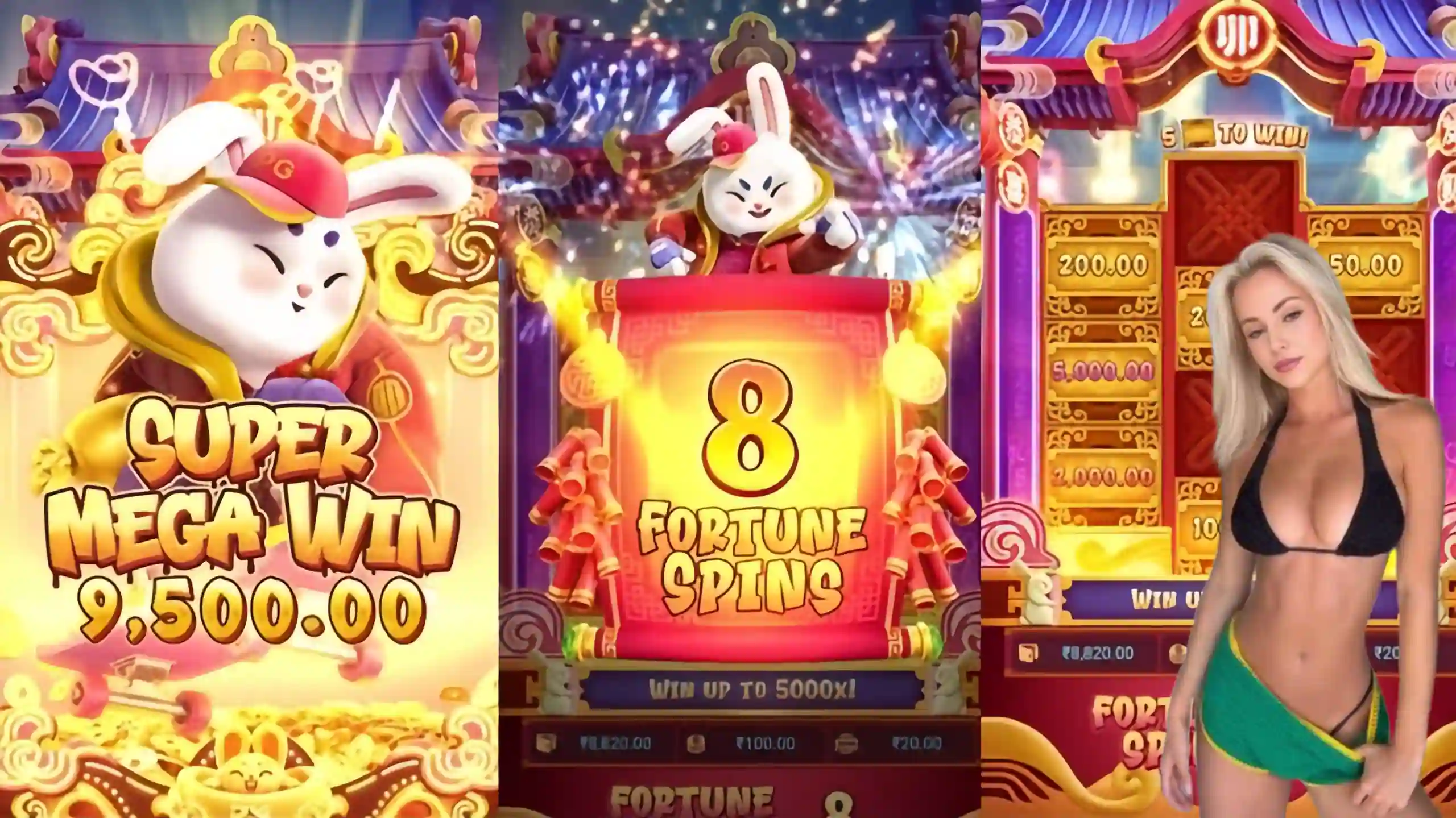 Wild Expansivo Fortune Rabbit aa123 - Coelho Dourado que Expande